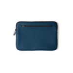 Housse pour ordinateur portable en PU hydrofuge 14” Contempo couleur bleu deuxième vue