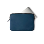 Housse pour ordinateur portable en PU hydrofuge 14” Contempo couleur bleu troisième vue