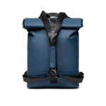 Sac à dos pour vélo ou fourre-tout en cuir végan Contempo couleur bleu quatrième vue