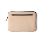 Housse pour ordinateur portable en nubuck imperméable 15” Contempo couleur beige deuxième vue