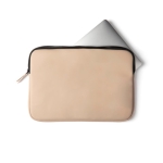 Housse pour ordinateur portable en nubuck imperméable 15” Contempo couleur beige troisième vue