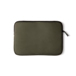 Housse pour ordinateur portable en nubuck imperméable 15” Contempo couleur vert foncé