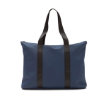 Sac léger en cuir synthétique avec fermeture éclair Contempo couleur bleu