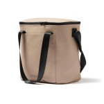 Sac isotherme en cuir synthétique résistant à l'eau Contempo couleur beige troisième vue