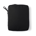 Organisateur de gadgets personnalisé avec mousquetons Contempo couleur noir