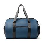 Sac de sport ou de voyage en cuir synthétique avec sangle Contempo couleur bleu marine
