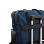 Porte-documents avec logo pour PC à sangle et poignée trolley Contempo couleur bleu cinquième vue
