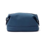 Trousse de toilette de qualité à design minimaliste déperlant Contempo couleur bleu