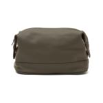 Trousse de toilette de qualité à design minimaliste déperlant Contempo couleur vert foncé
