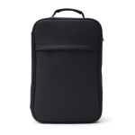 Sac à dos de voyage de type trolley moderne en cuir végan Contempo couleur noir