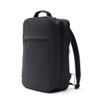 Sac à dos de voyage de type trolley moderne en cuir végan Contempo couleur noir quatrième vue