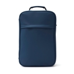 Sac à dos de voyage de type trolley moderne en cuir végan Contempo couleur bleu
