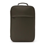 Sac à dos de voyage de type trolley moderne en cuir végan Contempo couleur vert foncé