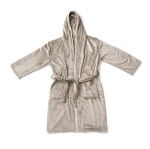 Peignoir en éponge de qualité avec capuche et poches GreenGlam S/M couleur gris deuxième vue