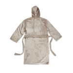 Peignoir en éponge de qualité avec capuche et poches GreenGlam S/M couleur gris troisième vue