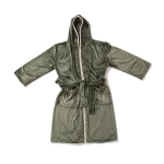 Peignoir en éponge de qualité avec capuche et poches GreenGlam S/M couleur vert foncé deuxième vue