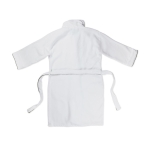 Peignoir de luxe en coton doux de style classique S/M Dreamy Cotton couleur blanc troisième vue