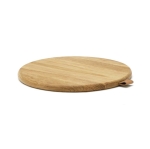 Planche à découper de forme ronde en bois de chêne Oakwood couleur bois deuxième vue
