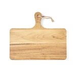 Planche à découper horizontale avec poignée en bois TeakWood couleur bois