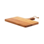 Planche à découper horizontale avec poignée en bois TeakWood couleur bois deuxième vue