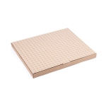 Planche à découper horizontale avec poignée en bois TeakWood couleur bois vue avec boîte