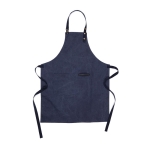 Tablier en matériaux recyclés avec poche avant Ecochic couleur bleu marine