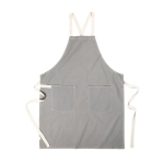 Tablier avec deux poches avant en coton recyclé Protector couleur gris