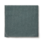 Couverture à carreaux avec logo partiellement recyclée Scottish couleur vert foncé