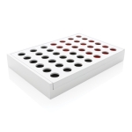 Jeu de puissance 4 pour cadeau publicitaire en bois Connect Four couleur blanc deuxième vue