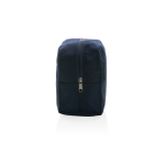 Trousse de toilette à logo en toile recyclée 285 g/m² couleur bleu marine quatrième vue