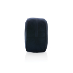 Trousse de toilette à logo en toile recyclée 285 g/m² couleur bleu marine cinquième vue