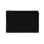 Trousse classique en toile recyclée 285g/m² pas cher EcoTrace Raw couleur noir deuxième vue