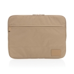 Housse en polyester recyclé 300D pour PC portable 14'' EcoTrace couleur marron clair