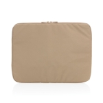 Housse en polyester recyclé 300D pour PC portable 14'' EcoTrace couleur marron clair deuxième vue