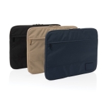 Housse en polyester recyclé 300D pour PC portable 14'' EcoTrace couleur marron clair vue générale