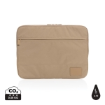 Housse en polyester recyclé 300D pour PC portable 14'' EcoTrace couleur marron clair