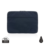 Housse pour PC personnalisée en polyester recyclé 15,6'' EcoTrace couleur bleu marine