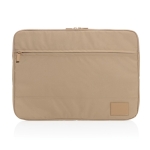 Housse pour PC personnalisée en polyester recyclé 15,6'' EcoTrace couleur marron clair