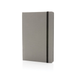 Carnet recyclé avec élastique A5 pages lignées GreenNotes couleur gris