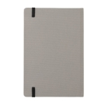 Carnet recyclé avec élastique A5 pages lignées GreenNotes couleur gris cinquième vue