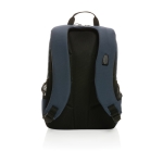 Sac à dos polyvalent à USB, RFID et poche pour PC 15,6'' EcoLifestyle couleur bleu marine troisième vue