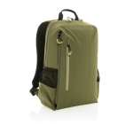 Sac à dos polyvalent à USB, RFID et poche pour PC 15,6'' EcoLifestyle couleur vert foncé