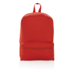 Sac à dos en toile recyclée de couleur 285 g/m² Mochila EcoTrace couleur rouge deuxième vue
