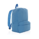Sac à dos en toile recyclée de couleur 285 g/m² Mochila EcoTrace couleur bleu ciel