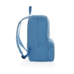 Sac à dos en toile recyclée de couleur 285 g/m² Mochila EcoTrace couleur bleu ciel troisième vue
