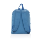 Sac à dos en toile recyclée de couleur 285 g/m² Mochila EcoTrace couleur bleu ciel quatrième vue