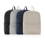 Sac à dos en toile recyclée non teintée 285g/m² Ecotrace Raw couleur gris vue générale