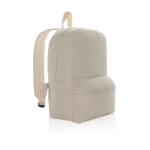 Sac à dos en toile recyclée non teintée 285g/m² Ecotrace Raw couleur blanc cassé