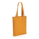 Tote bag personnalisé pas cher en toile recyclée EcoTrace® 285g/m2 couleur orange