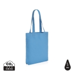 Tote bag personnalisé pas cher en toile recyclée EcoTrace® 285g/m2 couleur bleu ciel